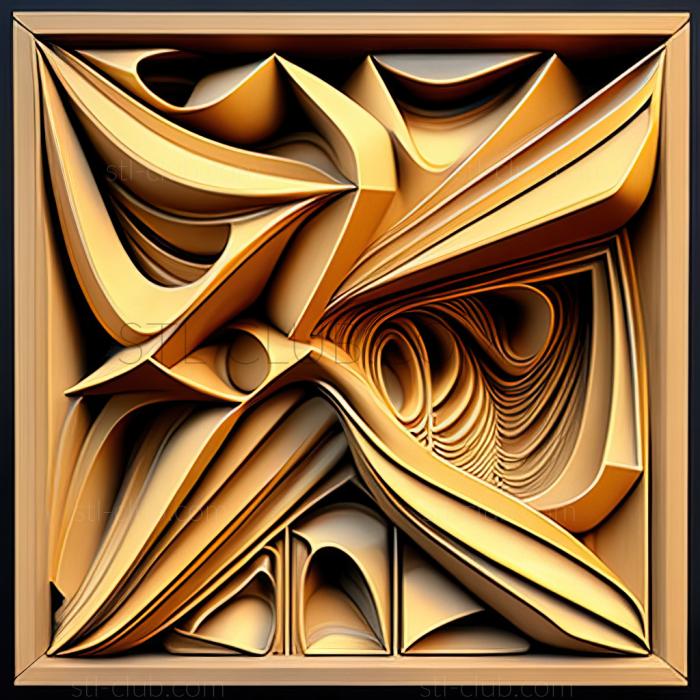 3D model st abstract painting (STL)